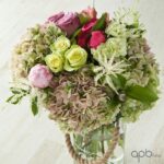 Jarrón romántico según temporada